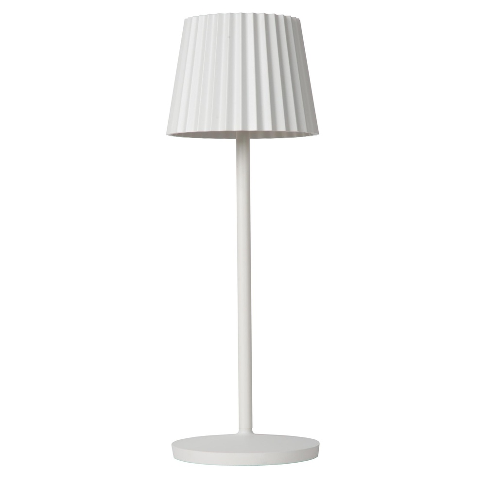 Lucide Oplaadbare tafellampJustine wit met oplaadstation - 27889/02/31